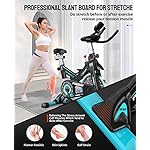 pooboo Exercise Bike, Adjustable Magnetic/Brake Pad Resistance Silent Belt Drive, Indoor Cycling Bike for Home Cardio, Fitness Stationary Bike with 350lbs/300lbs Weight Capacity &Upgraded Version Seat - Image 5