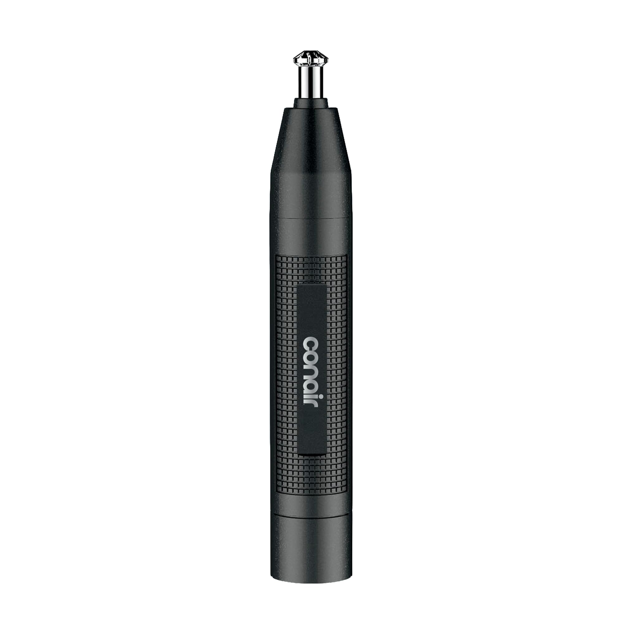 ConairMAN 360° Bevel Blade Ear and Nose Trimmer | Patented 360° beveled blade trims ear, nose, and brows with no pulling, Black/Silver, Model PG1000L5