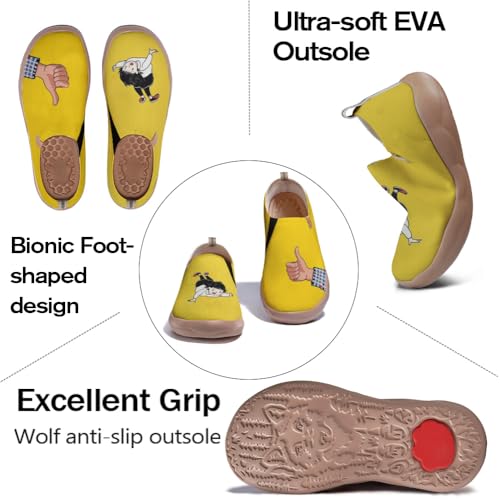 Art Design Men's Fashion Sneaker Slip On Casual Loafers Stylish Lightweight Comfort Travel Shoes3