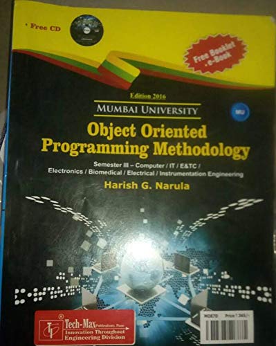 Object oriented Programming Methodology | Techmax | Mumbai University ...
