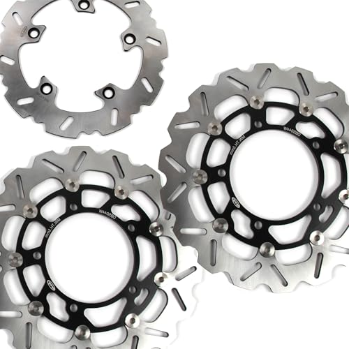 Rotors de frein moto Suzuki GSF 650 Bandit et GSX650F ABS disques avant arrière noirs durables
