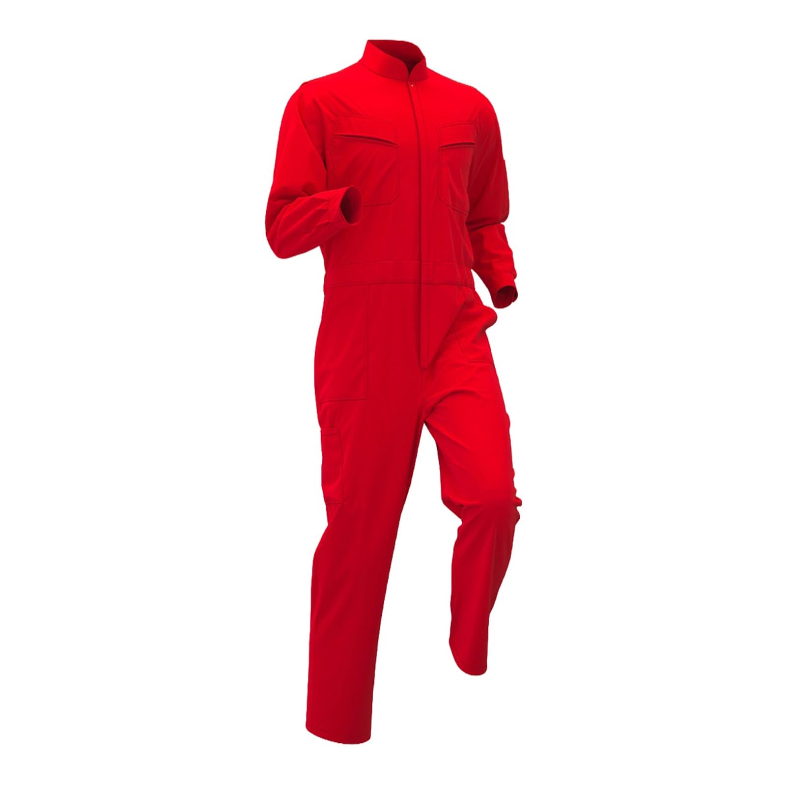 Maizoon Combinaison de travail unisexe en polycoton durable avec col montant et fermeture éclair pour mécanicien entrepôt