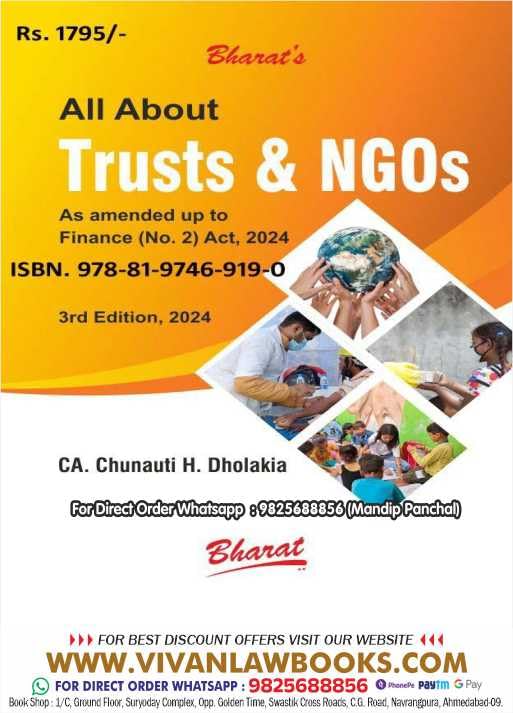 All About Trusts & NGOs – Latest 3rd Edition 2024 Bharat All About Trusts & NGOs – Latest 3rd Edition 2024 Bharat