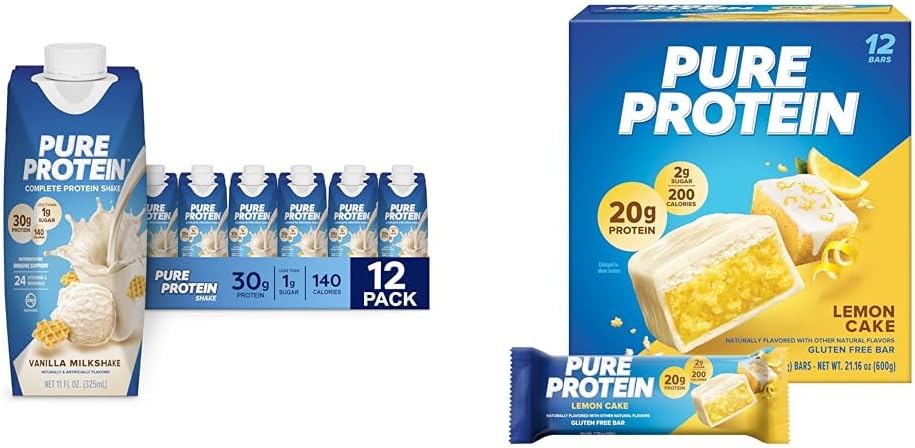 Pure Protein Shake Vainilla 11oz Pack 12