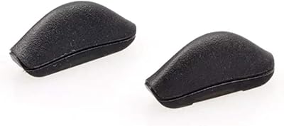NicelyFit Replacement Nose Piece Pads for Oakley, Black, Size Crosslink