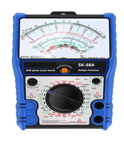 Testeur de résistance analogique SK-88C avec cadran rétro pour mesures fiables