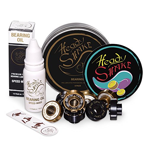 Heady Shake Skateboard Bearing Oil (Speed Mode) - Ultra-Fast, Super Smooth Wheel Lubricant - Premium Light Cream Lube For Longboards, Skate Boards, Inline Skates, Quads, Rollers #TOP6