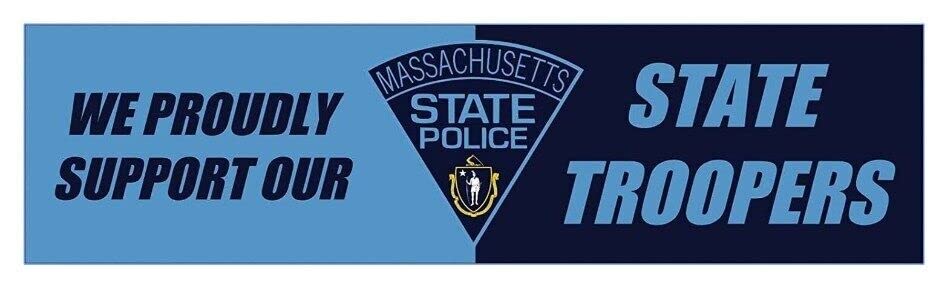 Kramer Massachusetts State Police Support Troopers Sticker for Car Vinyl Decal Truck Window Bumper Sticker (6" х 1.6")