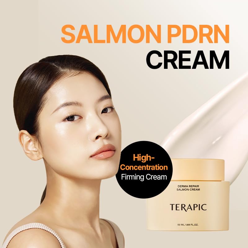 Salmon PDRN Repair Cream 1.69 Fl Oz - Wrinkle & Elasticity Booster - Anti-Aging Firming Face Cream with PDRN & Collagen - K-Beauty Dermacare - Image 2