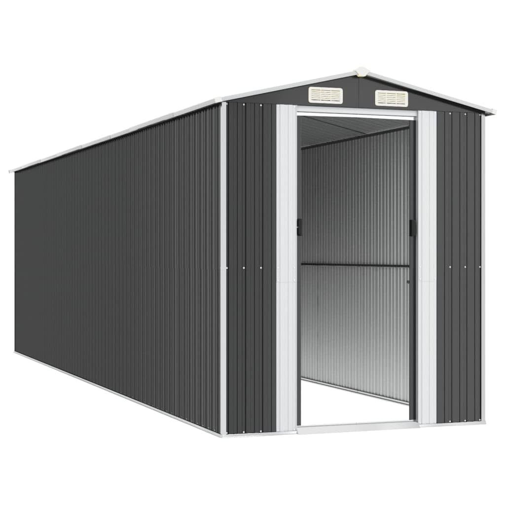 Générique Abri de Jardin Anthracite 192x689x223 cm Acier galvanisé,Maison & Jardin,Pelouses & Jardins,Vie en extérieur,Structures extérieures,Cabanes & abris de Jardin,3147455