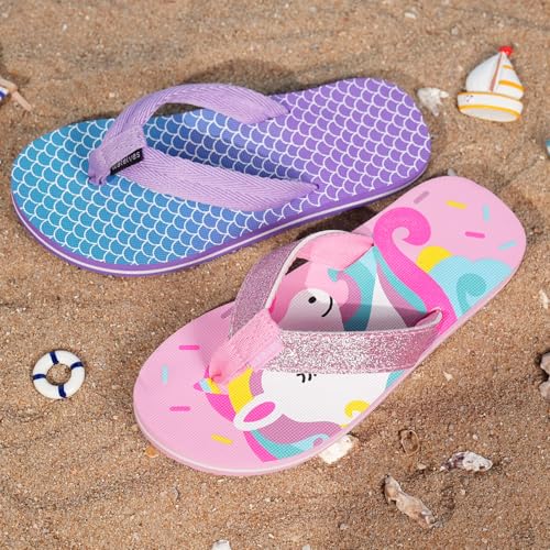 Image of WateLves Girls Flip Flops Toddler Boys Girls Non-Slip Sport Sandals for Beach Swim Pool(Little Kid /Big Kid)