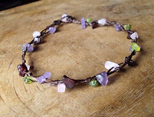 HandmadeAmethyst bracelets,rose quartz bracelets,garnet bracelets,peridot bracelets,stone bracelets,women bracelets,fashion bracelets