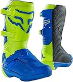 Fox Youth Comp Boot Buckle Yellow/Blue