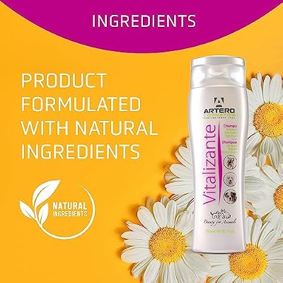Artero Cosmetics Vitalizing Dog Shampoo 180.8 Oz - Volumizing, Gentle for Sensitive Skin
