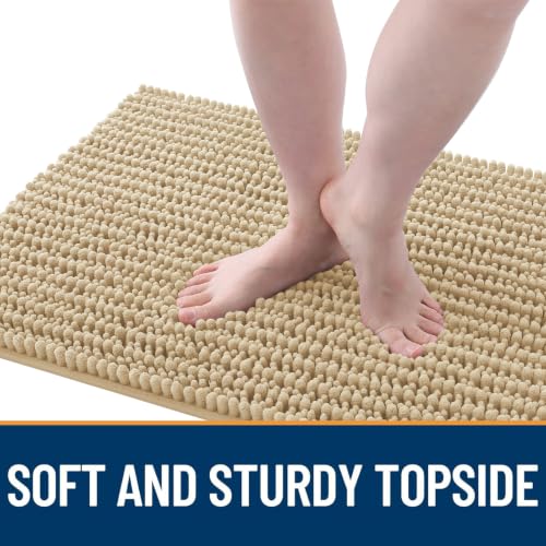 Image of OLANLY Dog Door Mat for Muddy Paws 48x30, Ultra-Absorbent Chenille Mud Mat