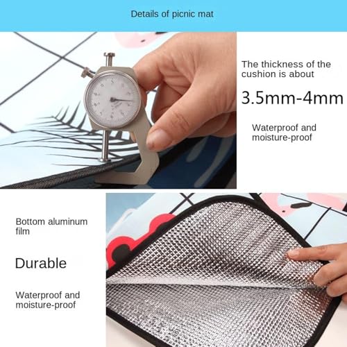 Couvertures pique nique imperméable lavable machine pliable 200x300 - 6