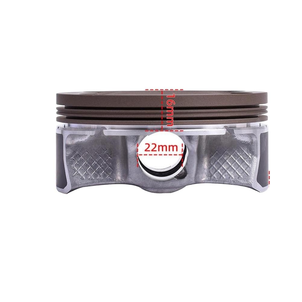 Kit de anillo de pistón de motocicleta STD de 99mm Compatible con ACE570 Outlaw 50 1000 450 570 850 570 RZR570 SP570 Phoenix 200(2set)