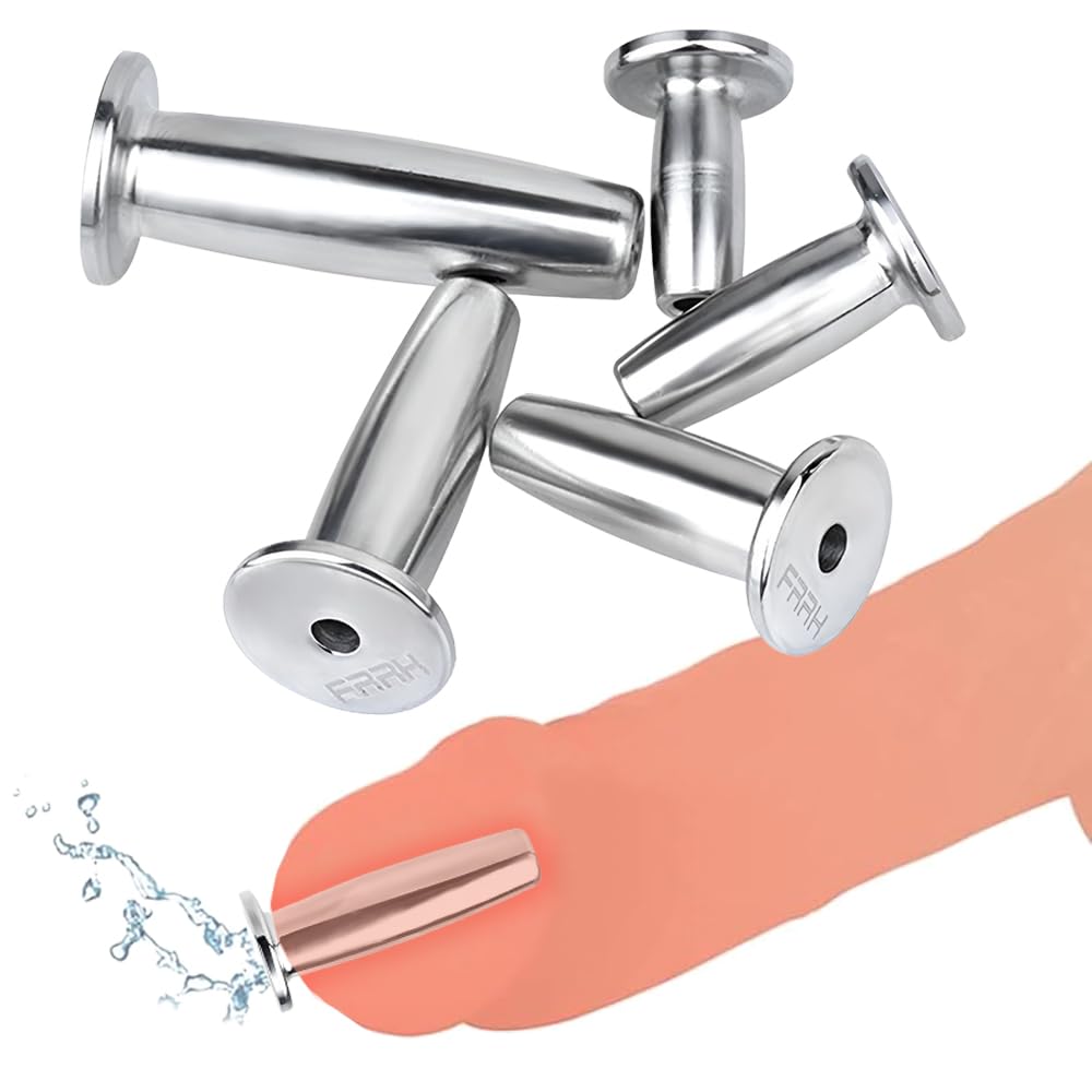SM Hohl Edelstahl Harnröhren Dilatatoren Metall Katheter Penis Plug Urethral Dilator Set Männer Harnröhren Stimulation Masturbation Prinzenzepter Erotik Sexspielzeuge für Männer (S+M+L+XL+XXL)