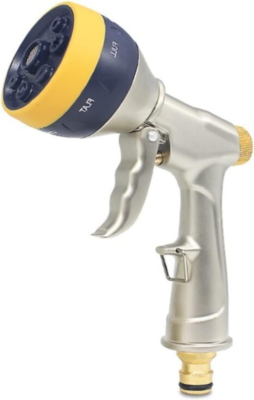 Garden hose spray gun,Hose Pipe Spray Gun,Garden Multi Function Spray Gun,High-Pressure Metal Water Car Washer Hose Nozzle Home Garden Watering Sprinkle Cleaning Tools