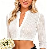 Generisch Dirndlbluse Spitze Damen,Schwarz,Weiß,Dirndl Bluse,Trachtenbluse,flügelärmel,krüger,Kurzarm,transparent,Kurze,v Ausschnitt,Langarm,Accessoires,knöpfen,dirndlschürze,Spitze,puffärmel