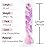 AFNOTE Rainbow Braid in Hair Extensions 24 inch 3 Packs Synthetic High Temperature Jumbo Braiding Hair Profession Crochet Colored Hair Extensions for Braiding(Purple/Pink/White)