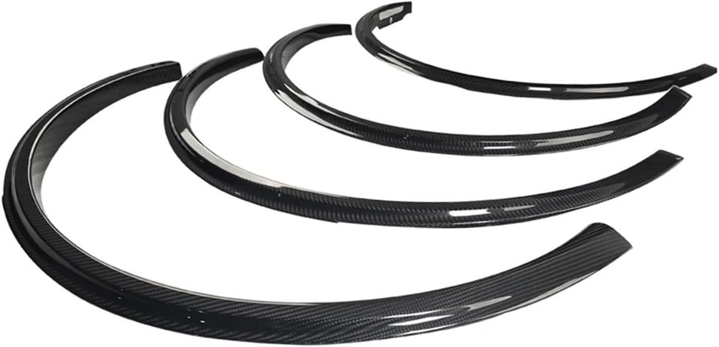 Carbon Fiber Car Wheel Eyebrow Arch Trim Fender Flares Protector Compatible With Model Y 2019-2022