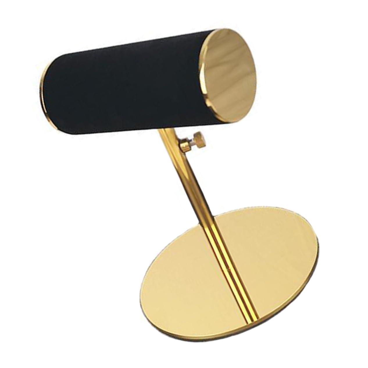 SHERCHPRY Espositore per Orologi in Acciaio Inox e Flanella, Nero, Elegante e Pratico per Tavolo da Cosmetici o Negozio, Display e Storage