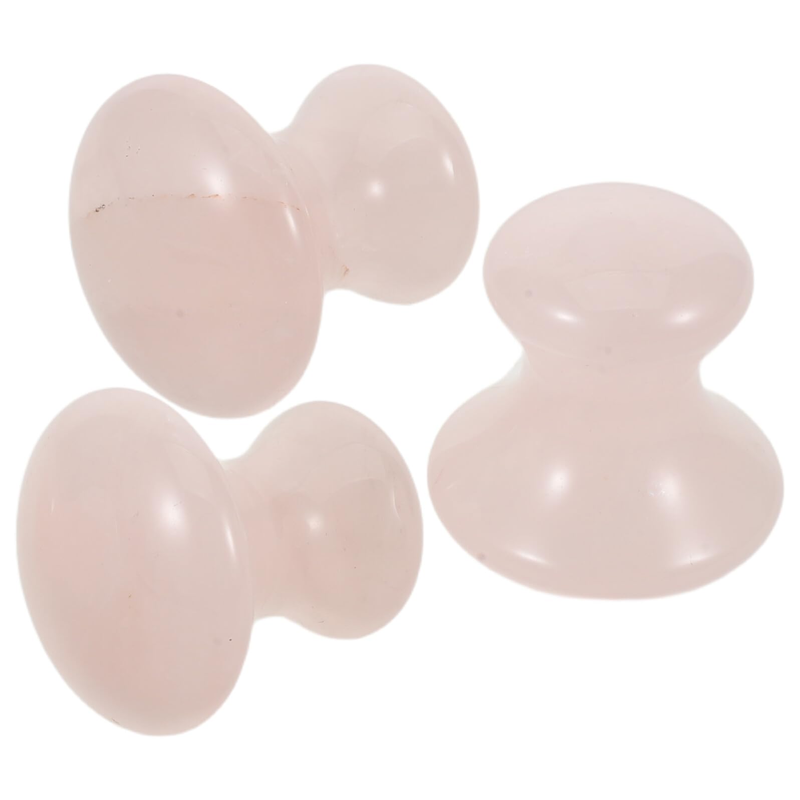 TOYANDONA 3pezzi Rullo in Pietra per Massaggio Viso Pietra Gua Sha per Viso Strumento Gua Sha Forma di Fungo Massaggiatore di Cristallo per Pietra per Massaggio Portatile