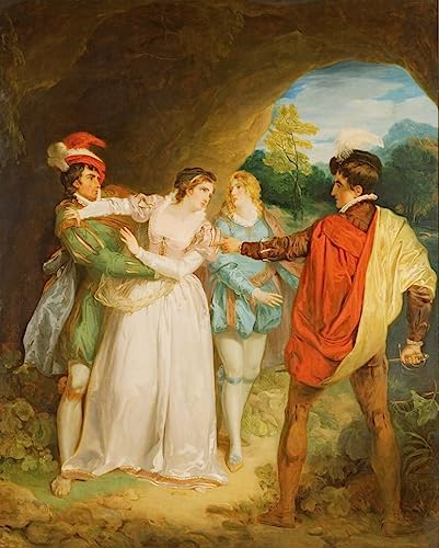 Tableau Valentine sauvant Silvia de Proteus Wheatley Impression d'art haut de gamme 60x90cm