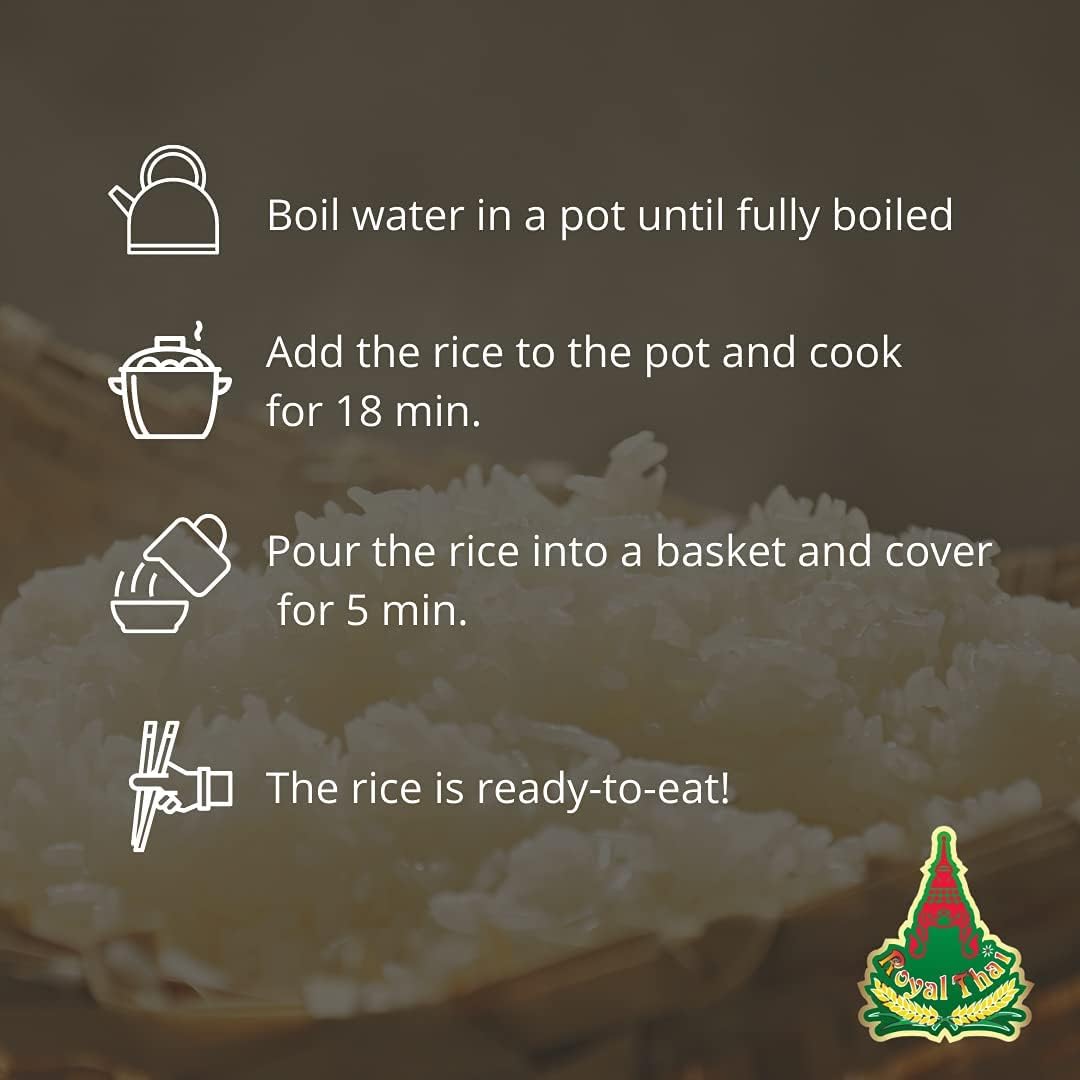ROYAL THAI RICE Jasminreis Langkorn Duftreis 20 kg - Perfekt für asiatische Gerichte, Basmati-Alternative, lockerer Reis, Currys, Wokgerichte Sushi mit Kajal