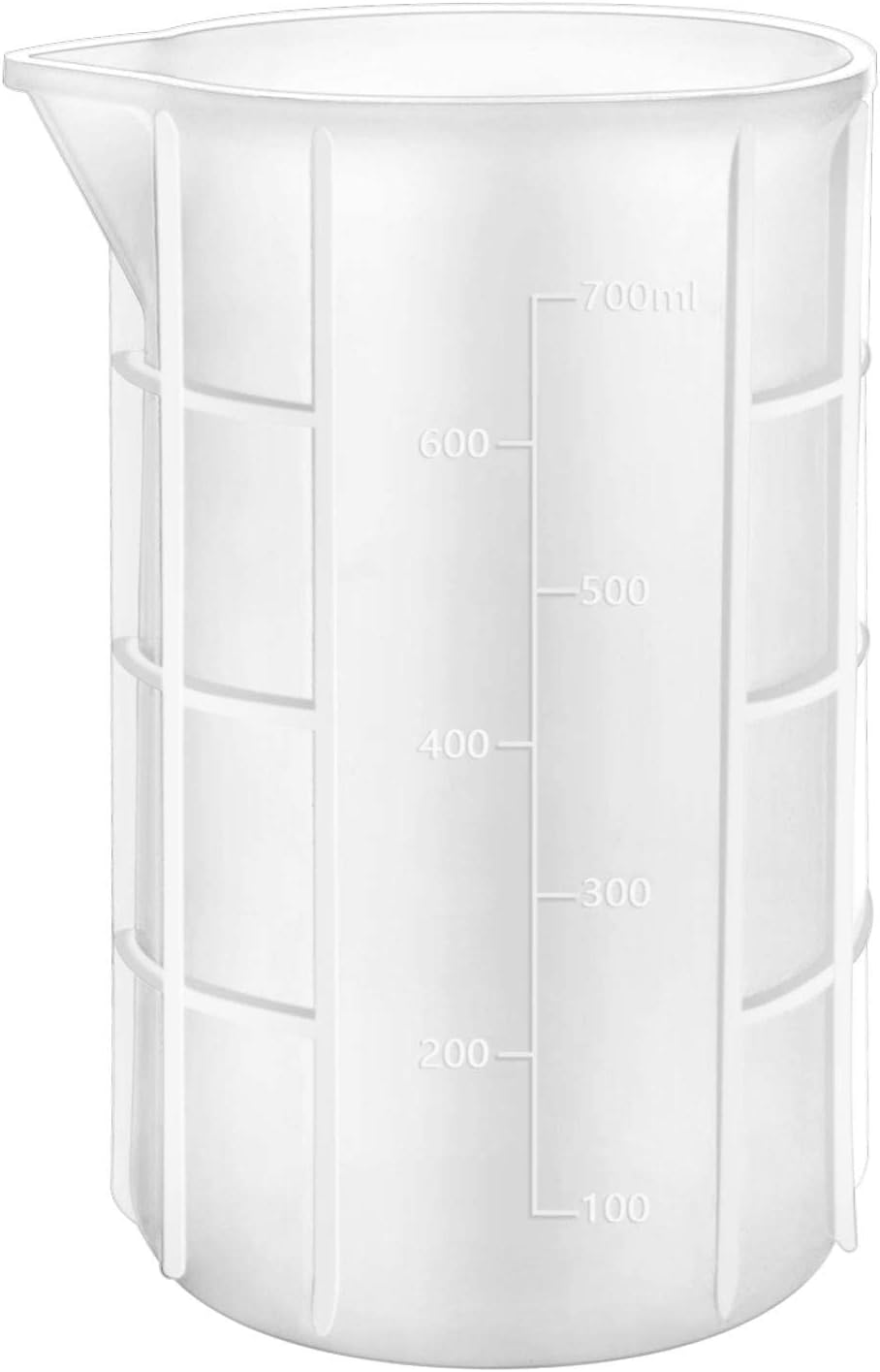 Gartful 700ml Extra Large Silicone Mixing Cups for Epoxy Resin, 23 oz Measuring Cups, Casting Making Crafts, Acrylic Paint Pouring, Butter,Chocolate, Microwavable, Flexible Reusable Tool