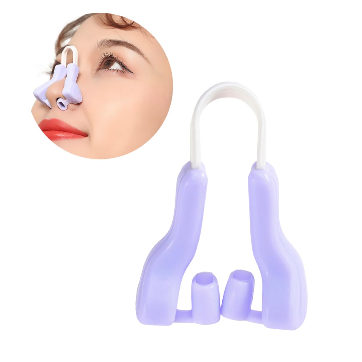 Didiseaon 2pcs Nose Shaping Clip Silicone Nose Bridge for Lifting and Straightening Beauty Tool for Women and Girls Comfortable and Easy to Use