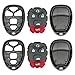 Keyless2Go New Replacement Shell Case and 5 Button Pad for Remote Key Fob with FCC KOBGT04A - SHELL ONLY (2 Pack)