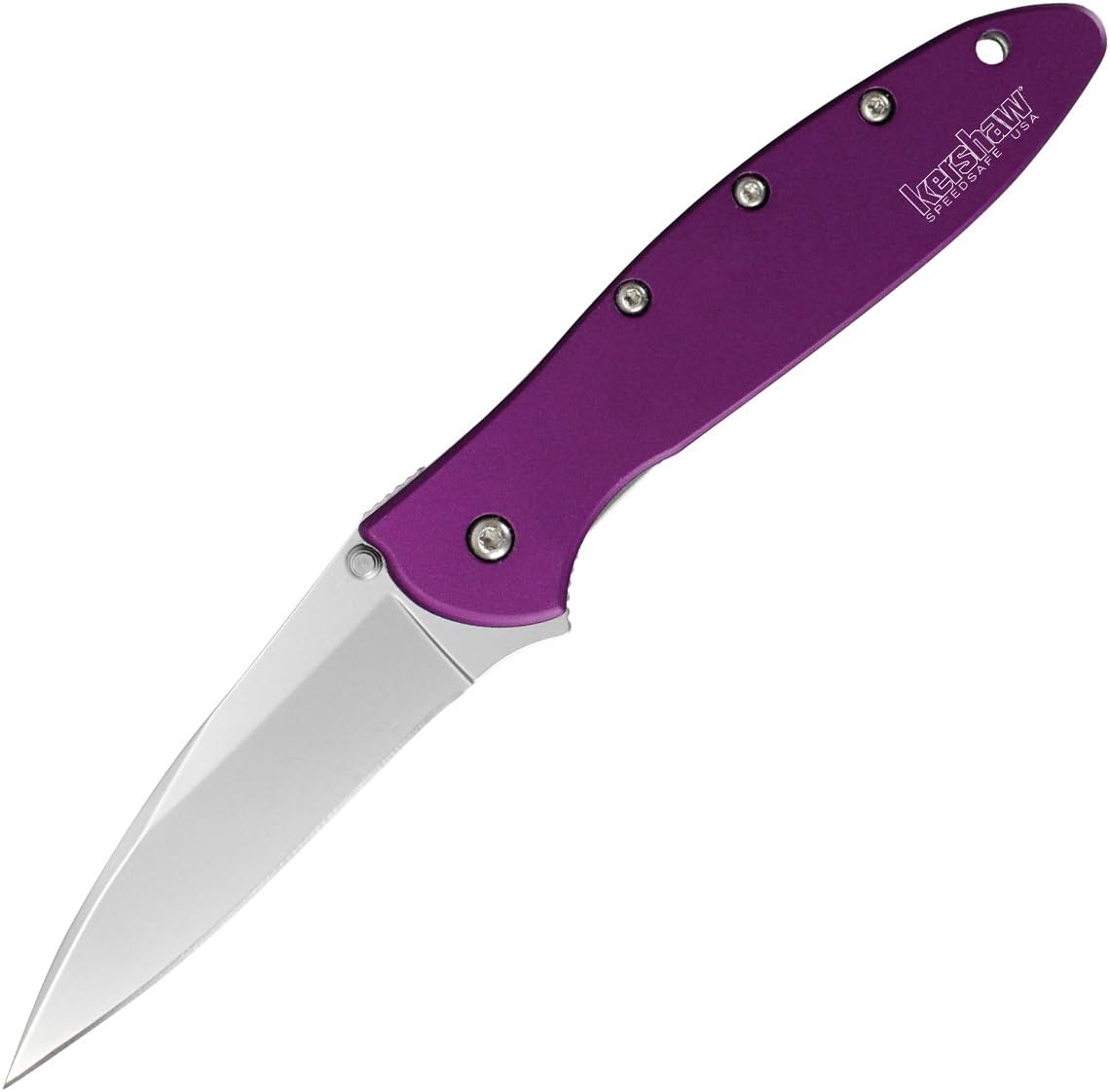 Leek Assisted, Purple Aluminum Handle, Bead Blast Plain [1660PUR - Kershaw]