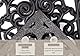 Hanse Home Gummi Fußmatte für Innen und Außen 45x75cm – Gummimatte Fussmatte Outdoor Schmutzfangmatte Ornamente Gusseisen Optik Wetterfest, rutschfest für Eingangsbereich & Außenbereich – Schwarz