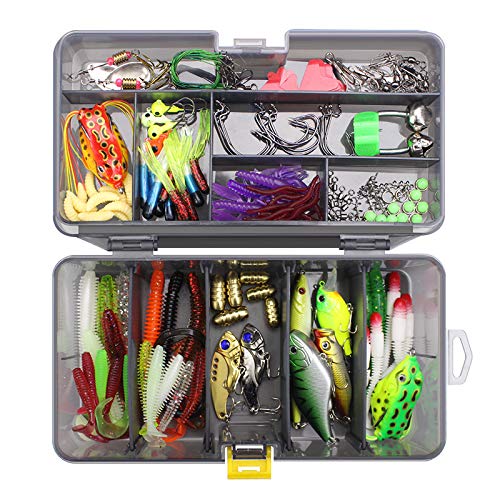 CHSEEO-168-Stueck-Wobbler-Kunstkoeder-Set-Angel-Koeder-Forellenkoeder-Angelhaken-Perfekt-zum-Hecht-Zander-Angeln-Barsch-Forelle-Dorsch-Swimbait-Jerkbait-Angelzubehoer-Angelset-2