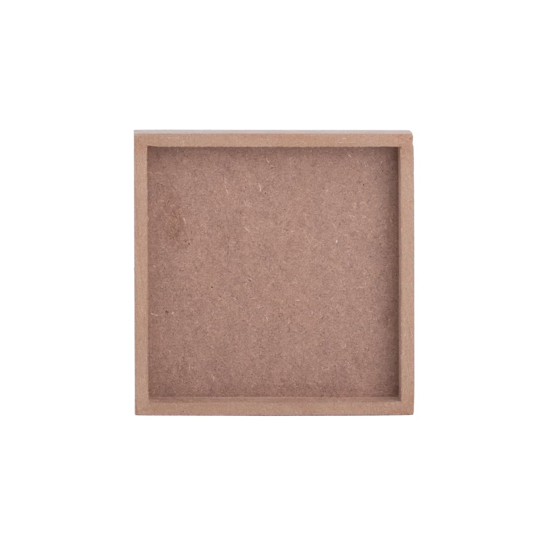 Itsy Bitsy MDF Fillable Square 16x16 cm 5.5mm Thick | Wooden Craft Base for Resin Art, Painting, Decoupage, Mixed Media & Home Decor Creations-image-46