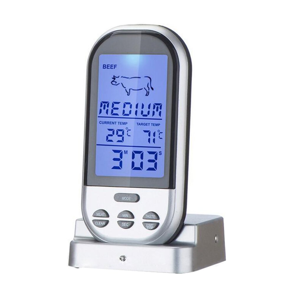 Highdas Inal¨¢mbrico Digital Carne Interna Cocina Alimentos Term¨®metro (0-250 Celsius)