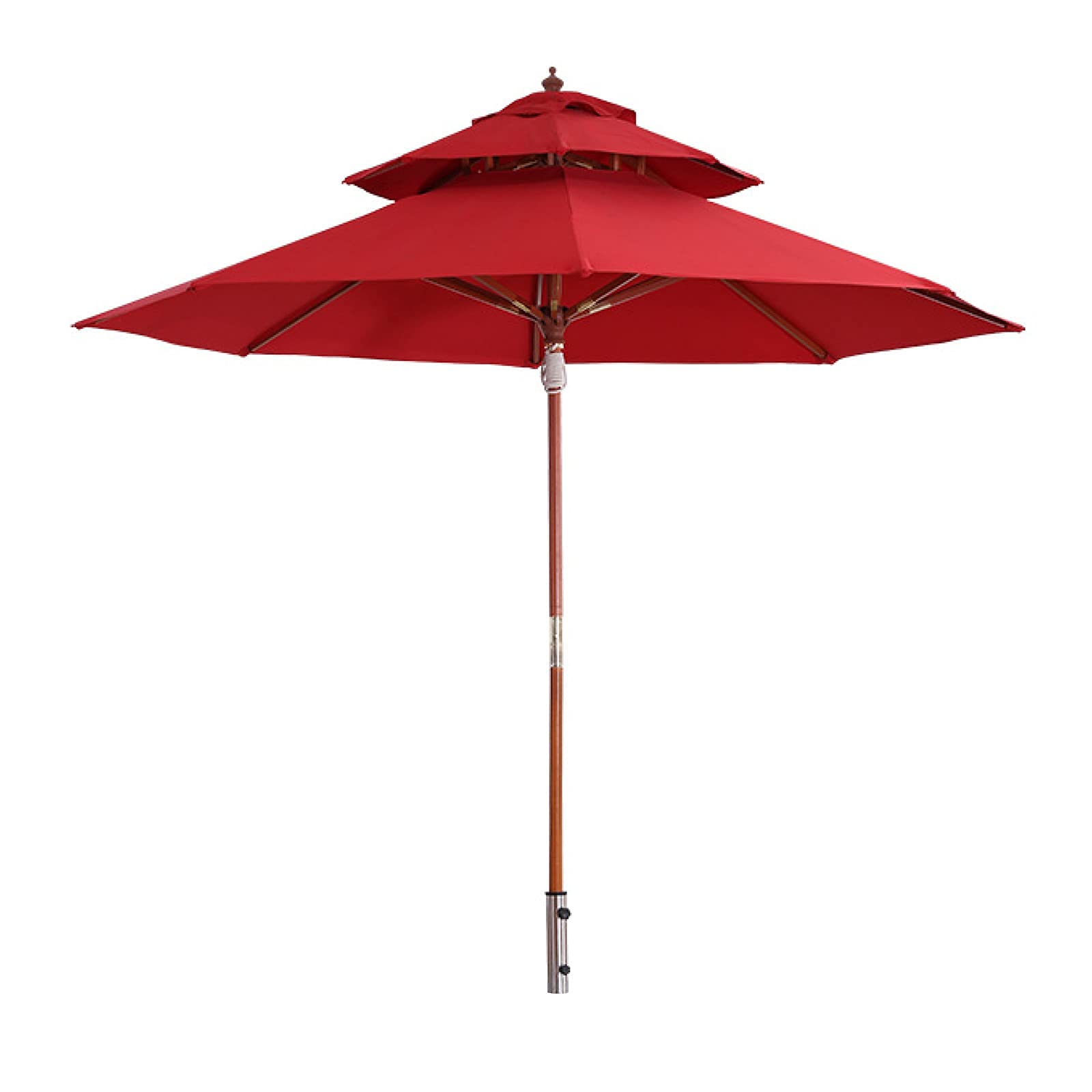 WDSOPK Garden Parasol,Outdoor Patio Market Umbrella Rectangular Garden Market Umbrella for Garden Deck Backyard Pool Patio Table 2.7 x 2.7m