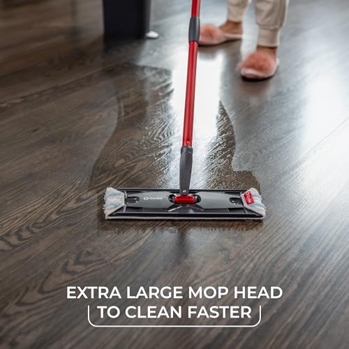 O-Cedar H2prO Flat Mop System | Quick Everyday Cleaning | Dual-Tank Fresh Water System | Machine Washable Reusable Microfiber Mop Pad | Safe on Hardwood, Tile & Vinyl Floors - image 9