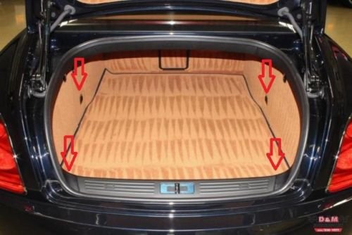 Filet de coffre Bentley Continental bloquer objets coffre 2004 à 2018