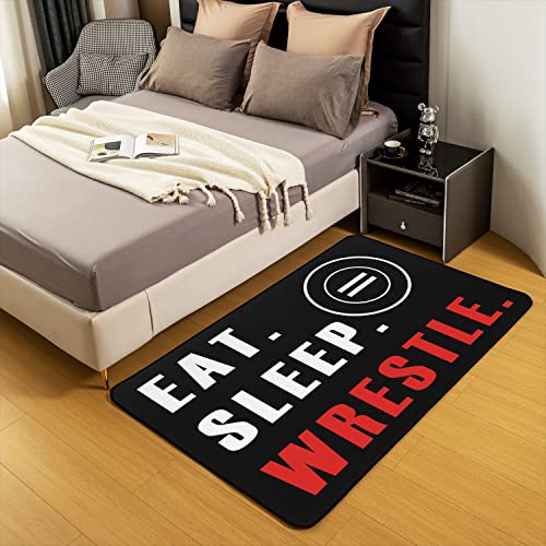 Alfombras de lucha libre súper suave para decoración de dormitorios juveniles 5