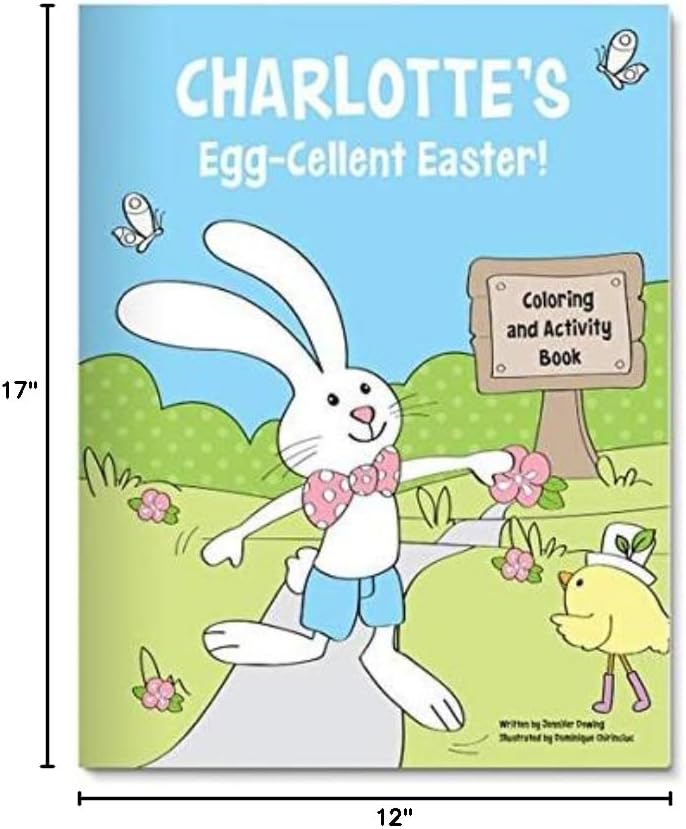 Easter Activty Kit for Kids - Coloring Book, Personalized Placemat and Stickers - I See Me!