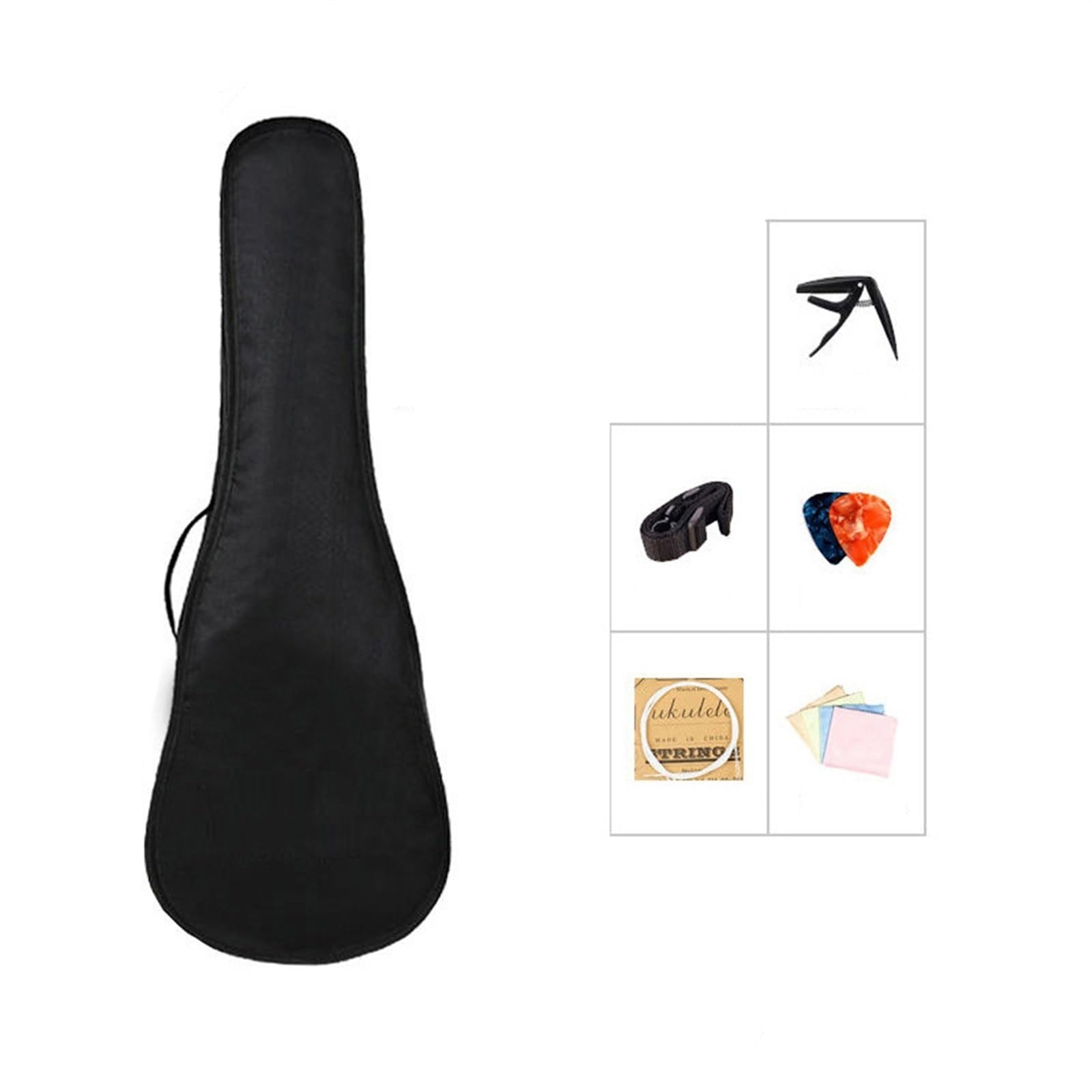 Ukulele Beginner's 23-inch Playing Instrument Ukulele Guitar With Accessories(Color:Green)