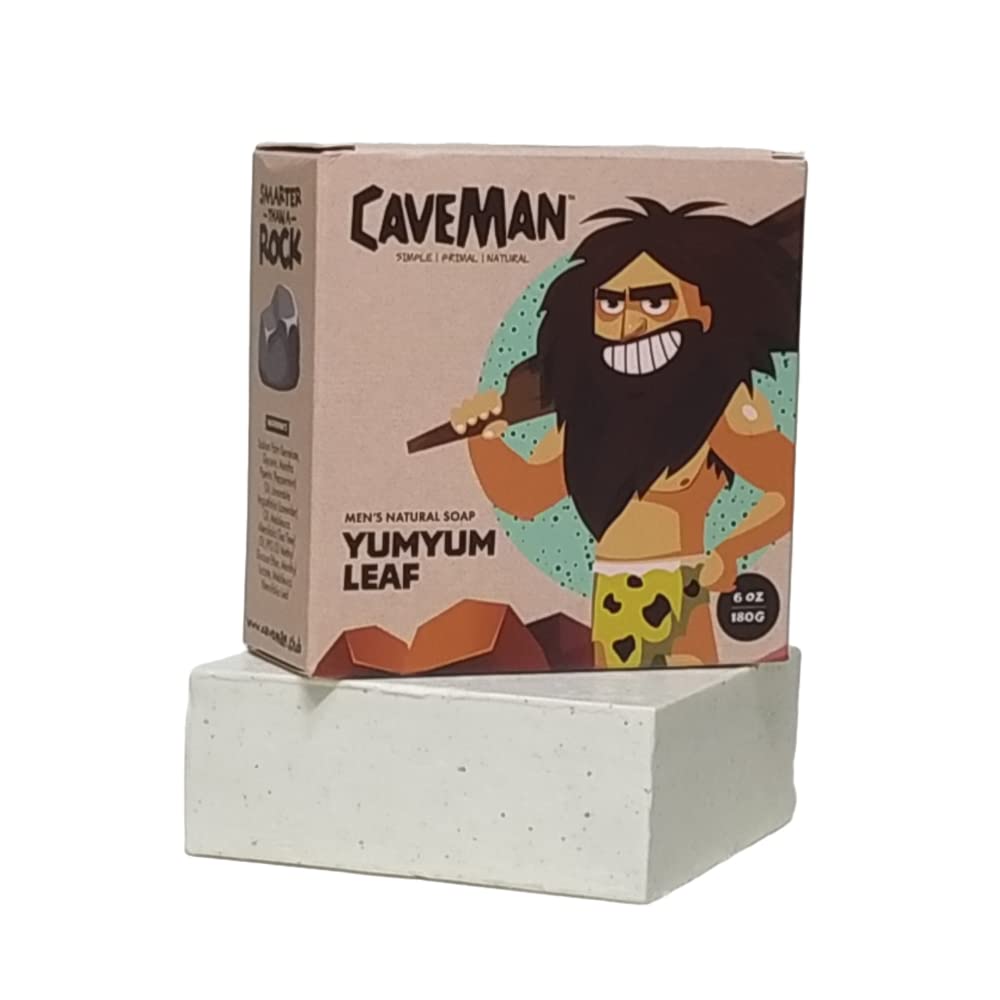 Caveman Men's Natural Soap: YumYum Leaf (180g)