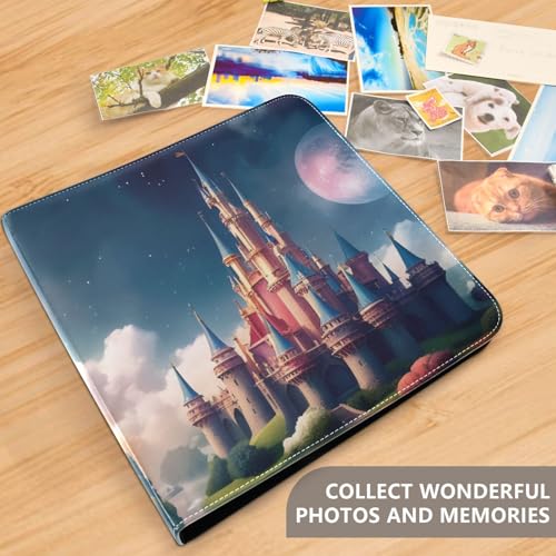 Álbum de fotos FLildon Scrapbook Album con cubierta de PU Leather, 40 páginas adhesivas tamaño 8x10 miniatura 5