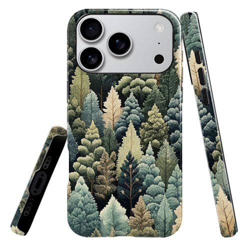 Coque iPhone 17 Pro protection intégrale idée cadeau Noël conifère