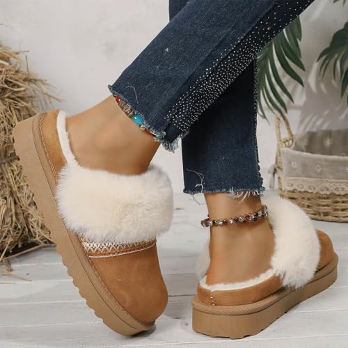 Womens Slipper with Memory Foam Fluffy Soft Warm Slip On House Slippers Anti-Skid Cozy Plush for Indoor Outdoor3