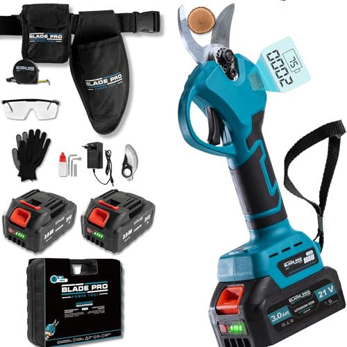 Forbici Potatura a Batteria 800W - Taglio 40mm - 2 Batterie...