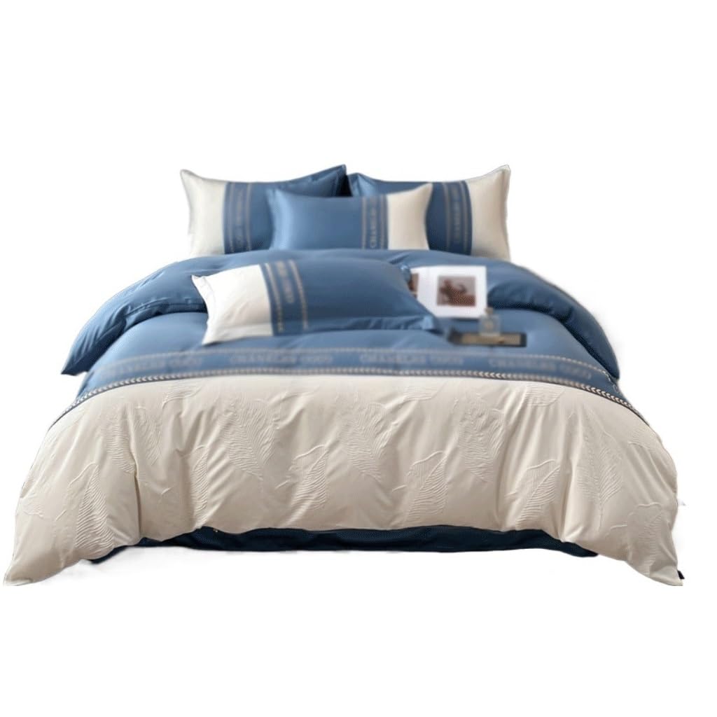 Parure de lit en soie lavée unie 200x230 cm pour savourer des nuits de douceur absolue